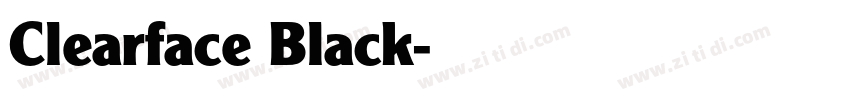 Clearface Black字体转换